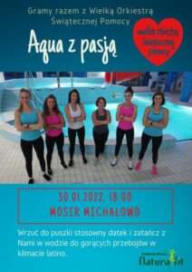 zaproszenie na darmowy Aqua aerobic