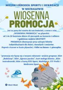 PLAKAT Z INFORMACJA O PROMOCJI