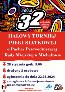 plakat informujący o turnieju