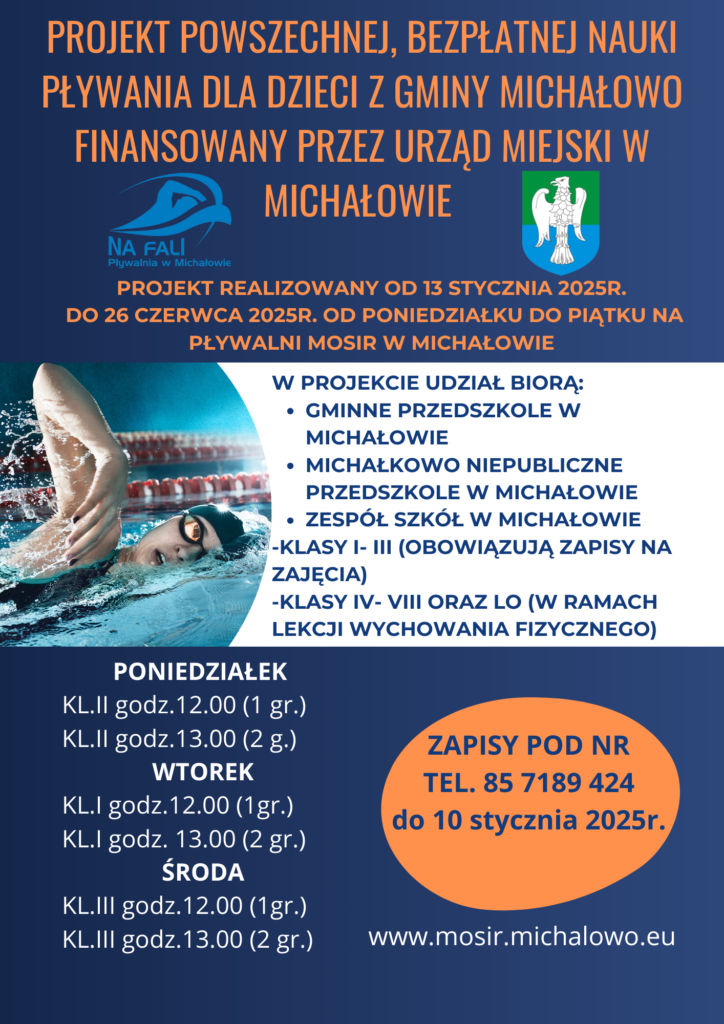 plakat z informacją o projekcie