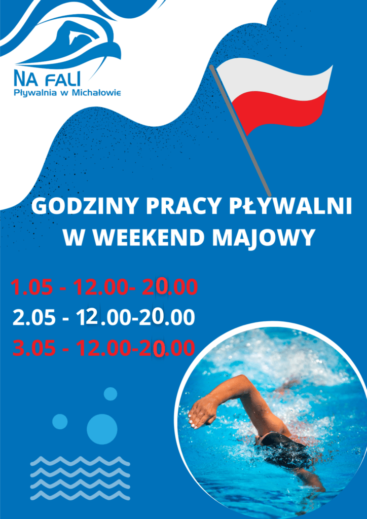 Godziny pracy pływalni w weekend majowy